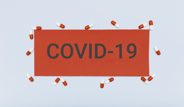 top view covid 19 coronavirus card 23 2148446001